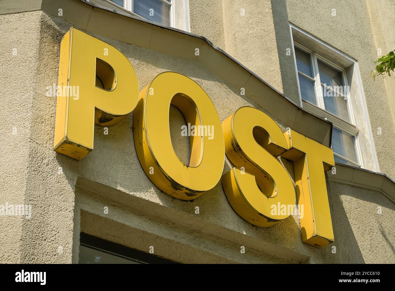 Altes Logo, Post, Residenzstraße, Reinickendorf, Berlin, Deutschland Stockfoto