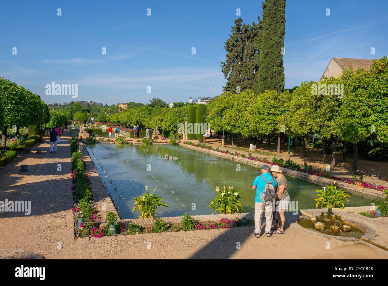 Alcazar de los Reyes Cristianos, Cordoba, Andalusien, Spanien Stockfoto