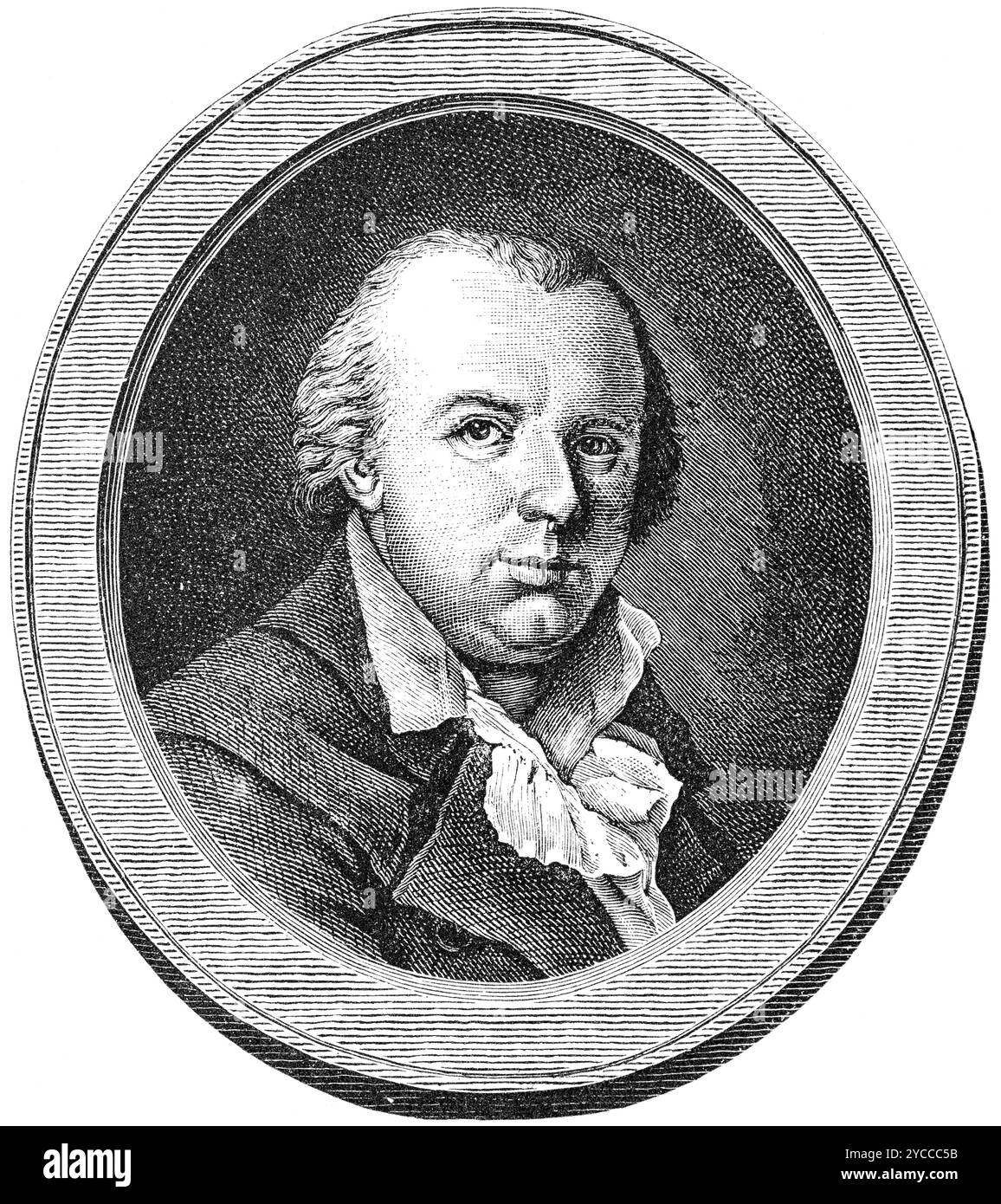 Johann Friedrich Reichardt (Königsberg 1752–1814), deutscher Komponist und Musikkritiker, Romantik, historische Illustration 1892 Stockfoto