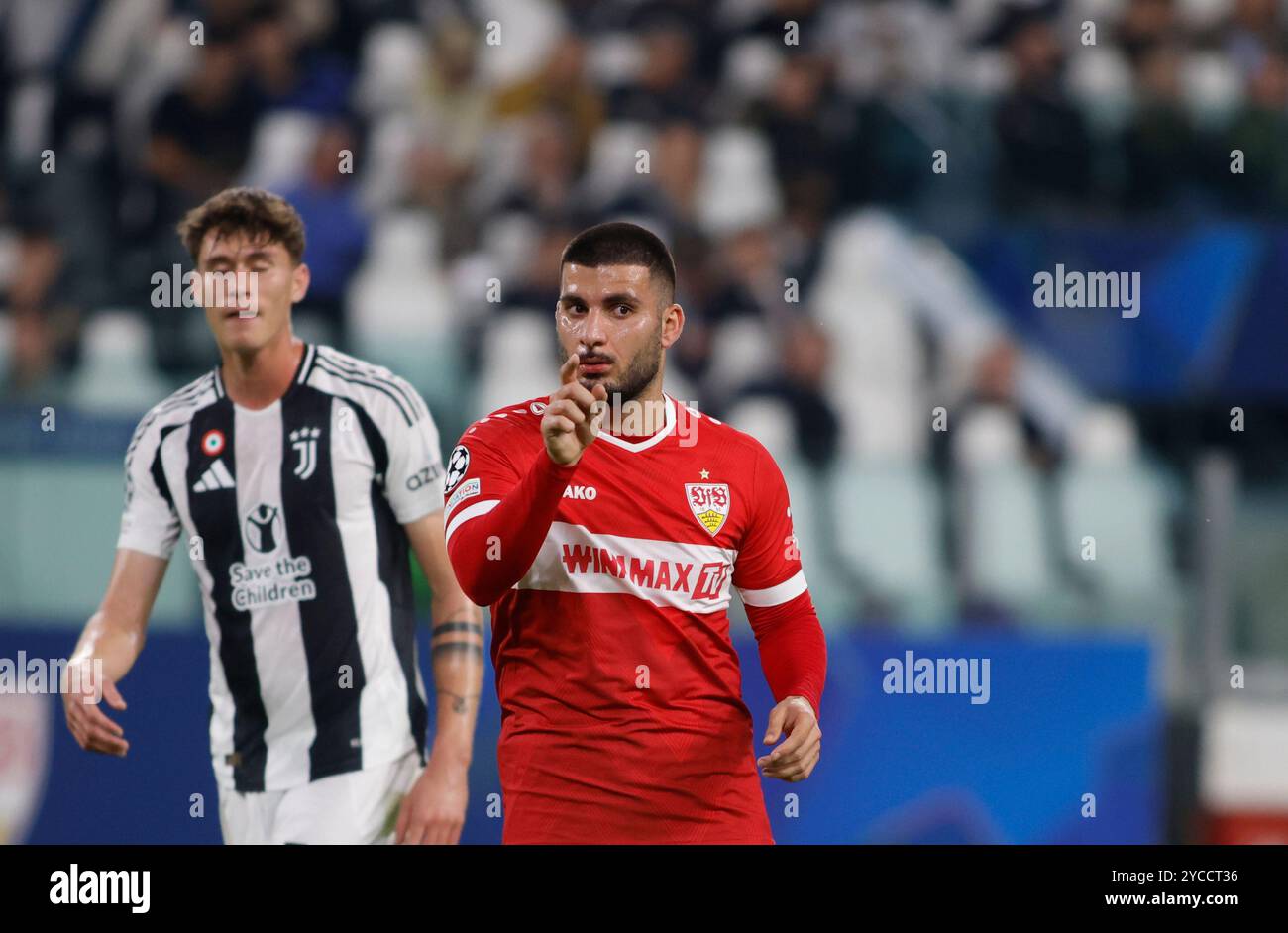 Turin, 22. Oktober 2024, UEFA Champions League, Juventus FC gegen VFB Stutgard Stockfoto