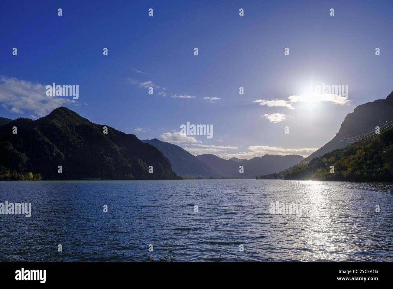 Lago d'Idro, Idro-See, nahe ANFO, Lombardei, Italien, Europa Stockfoto
