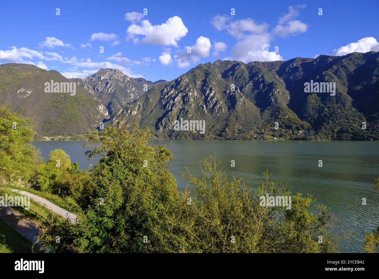 Lago d'Idro, Idro-See, Rocca d'ANFO, Lombardei, Italien, Europa Stockfoto