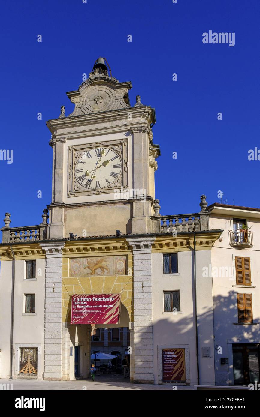 Torre dell'Orologio, Salo, Gardasee, Gardasee, Lombardei, Italien, Europa Stockfoto