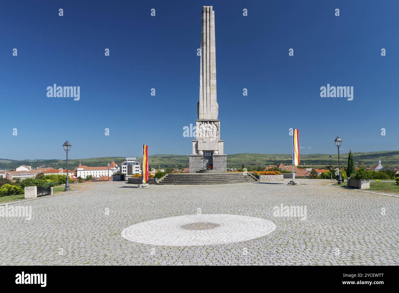 Horea, Closca und Crisan Obelisk in der Zitadelle Alba-Carolina in Alba Iulia, Rumänien, Europa Stockfoto