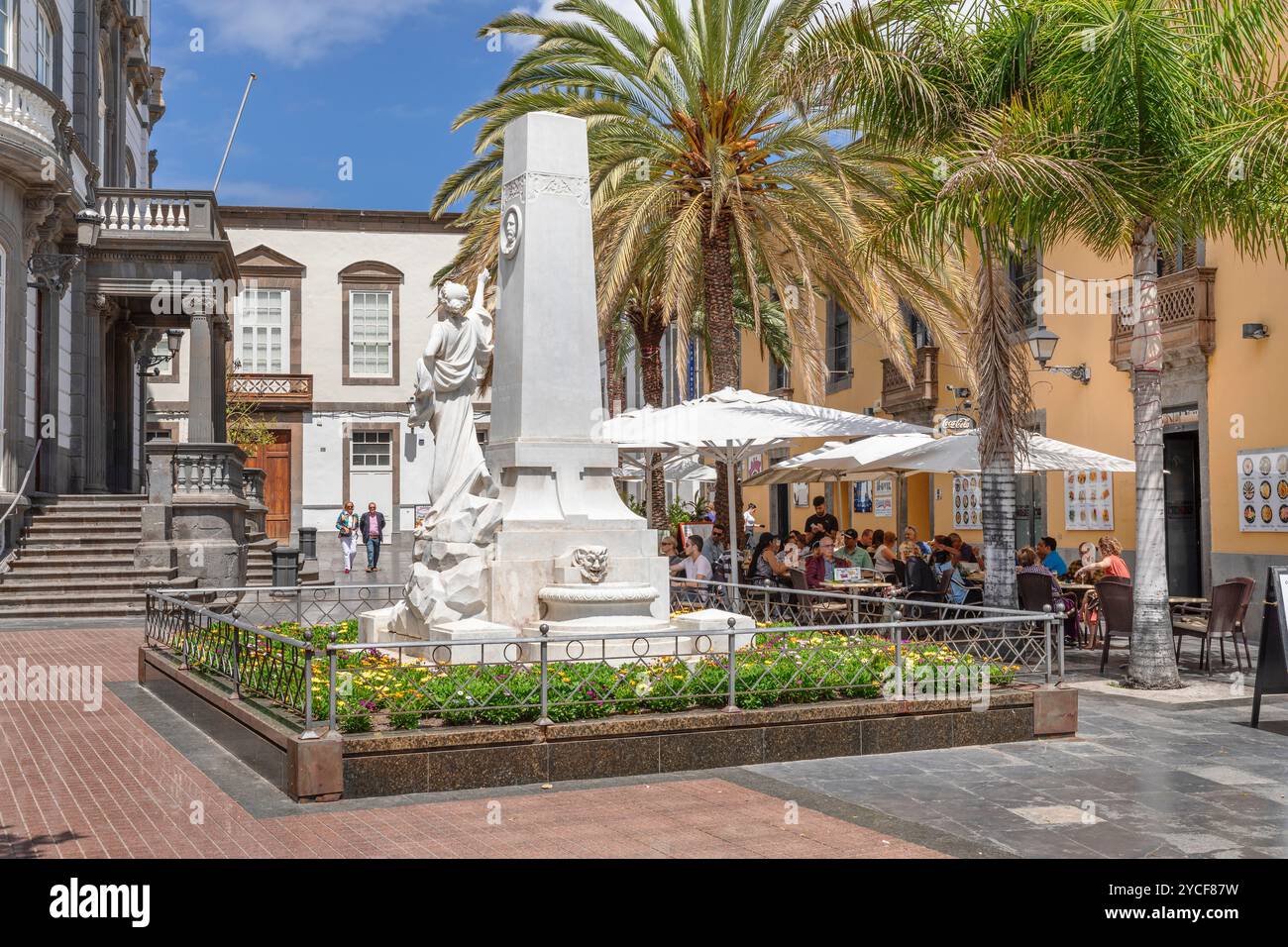 Plaza Hurtado de Mendoza, Triana, Las Palmas, Gran Canaria Kanarische Inseln, Spanien Stockfoto