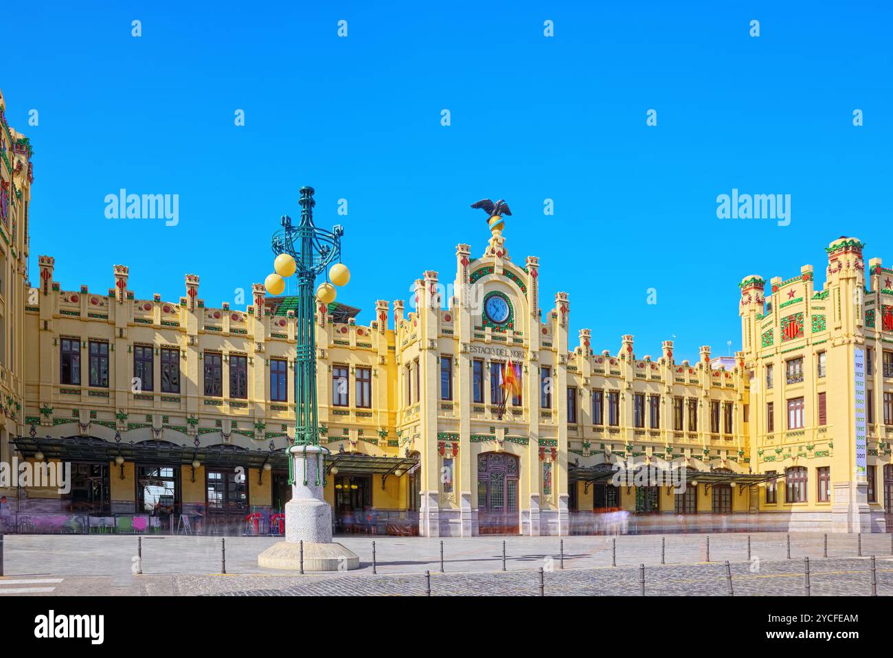 Nord Bahnhof (Estació del Nord). Valencia ist die Hauptstadt der Autonomen Gemeinschaft Valencia und die drittgrösste Stadt in Spanien nach M Stockfoto