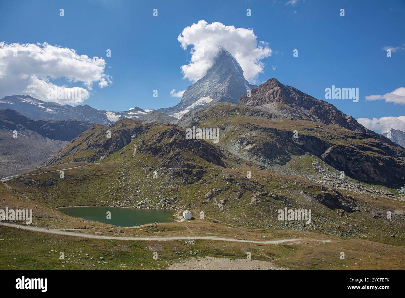 Matterhorn, Schwarzsee, Wallis Stockfoto