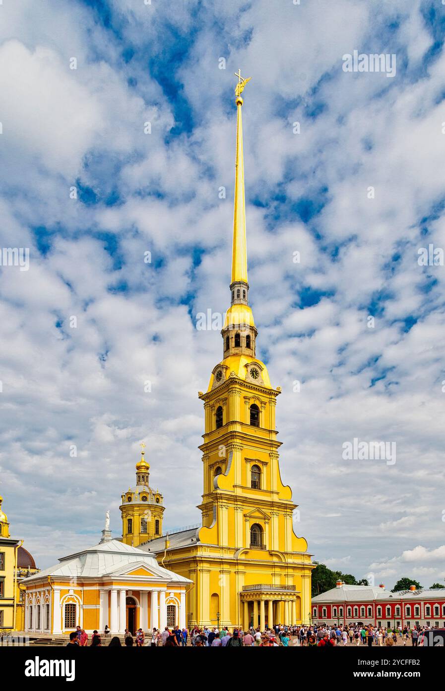Russland, Sankt Petersburg, Peter-und-Paul-Festung, Peter-und-Paul-Kathedrale Stockfoto