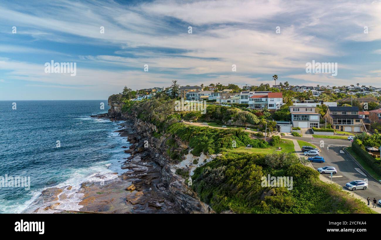 Sydney Vororte mit malerischem Meerblick, Dee Why, Northern Beaches, NSW, Australien Stockfoto