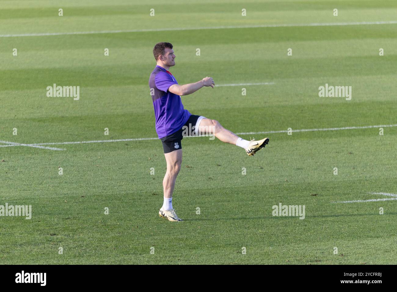 Girona, Spanien, 23. Oktober 2024 - Ben Spencer Training im Elite Männer England Rugby Trainingscamp Camiral Wellness Club, Girona Credit: Howard Sayer/Alamy Live News Stockfoto