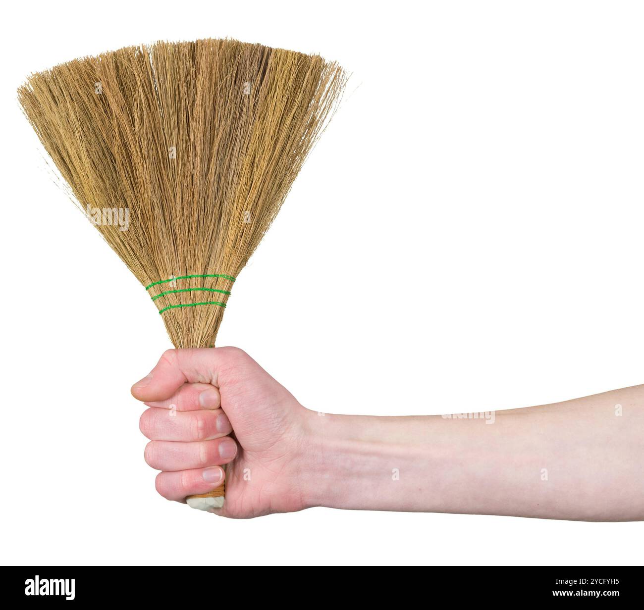 Schneebesen auf der Hand Stockfoto