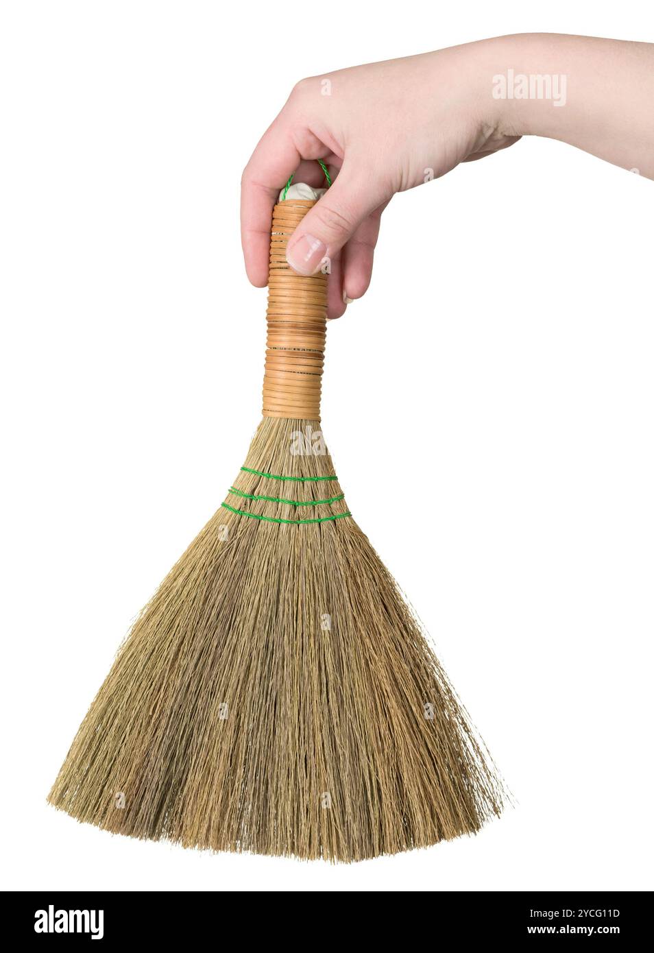 Schneebesen auf der Hand Stockfoto