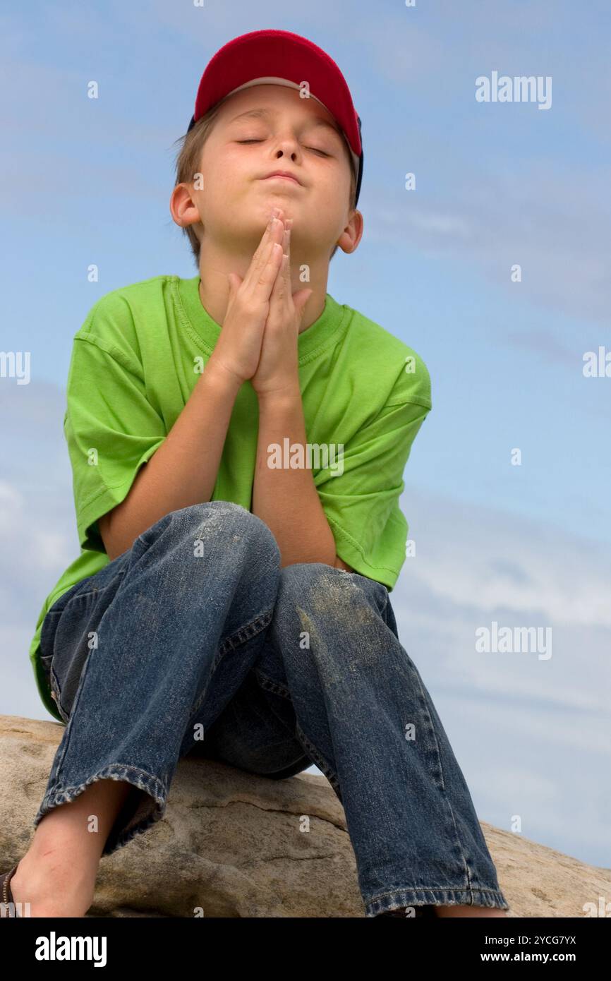 Stilles Gebet Stockfoto