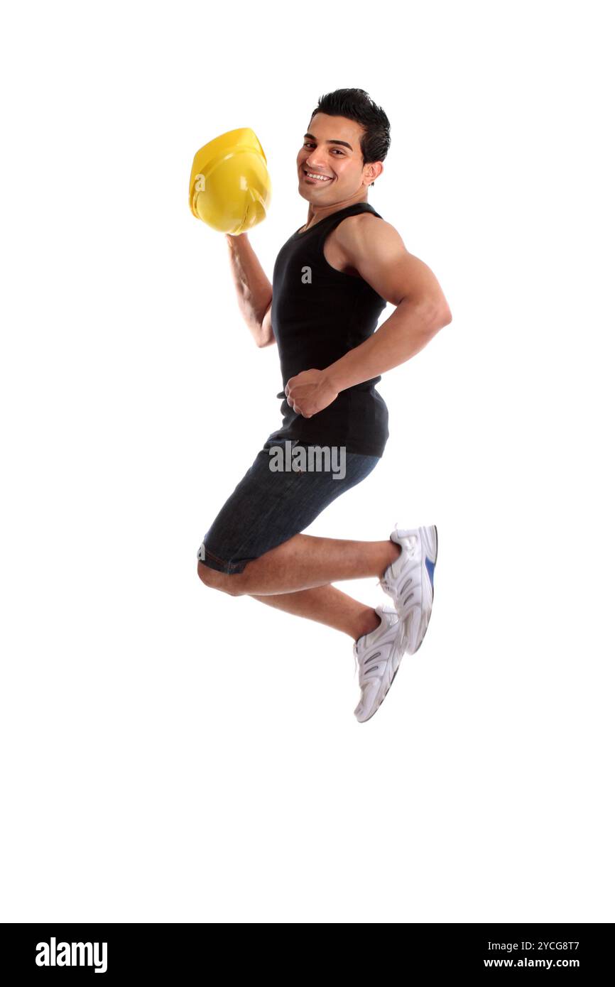 Baumeister Bau Arbeiter Erfolg Stockfoto