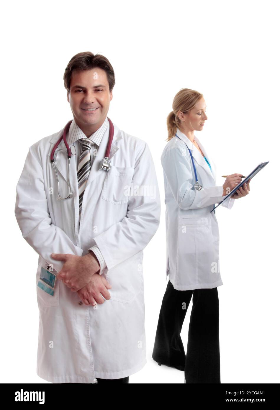 Zwei medizinische Fachkräfte Stockfoto
