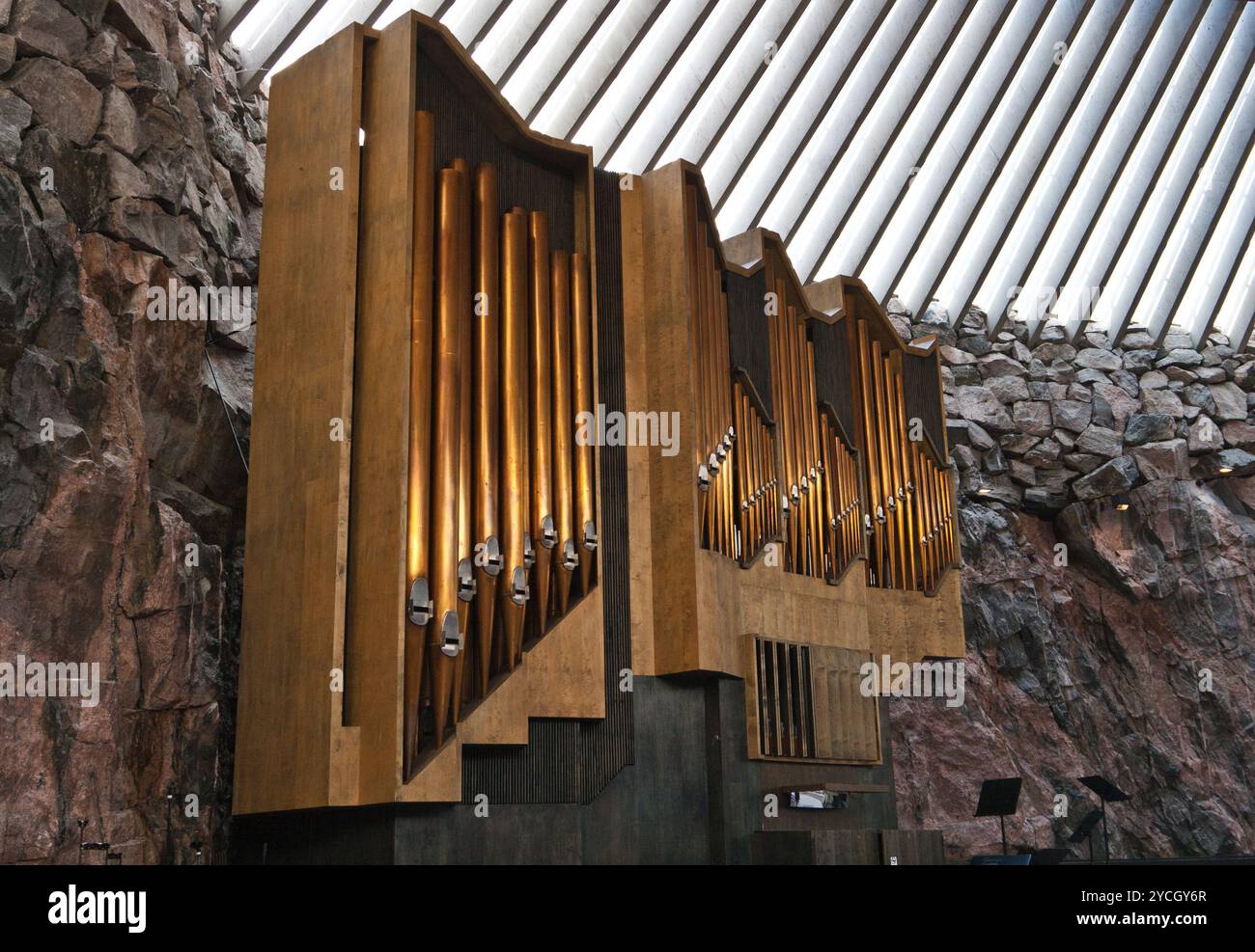 Eine historische Orgel in der Kirche in rock Stockfoto