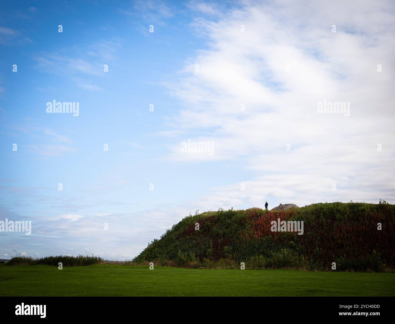 Motte of Old Sarum Castle, Seresberi Castle, Old Sarum, Salisbury, Wiltshire, England, Großbritannien, GB. Stockfoto