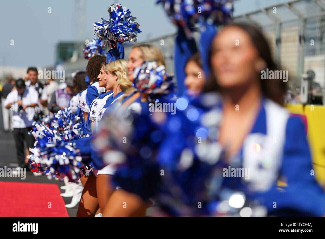 Austin, USA. Oktober 2024. Texas Cheerleader beim Formel 1 Pirelli United States Grand Prix 2024. Quelle: Alessio Morgese/Alessio Morgese/Emage/Alamy Live News Stockfoto