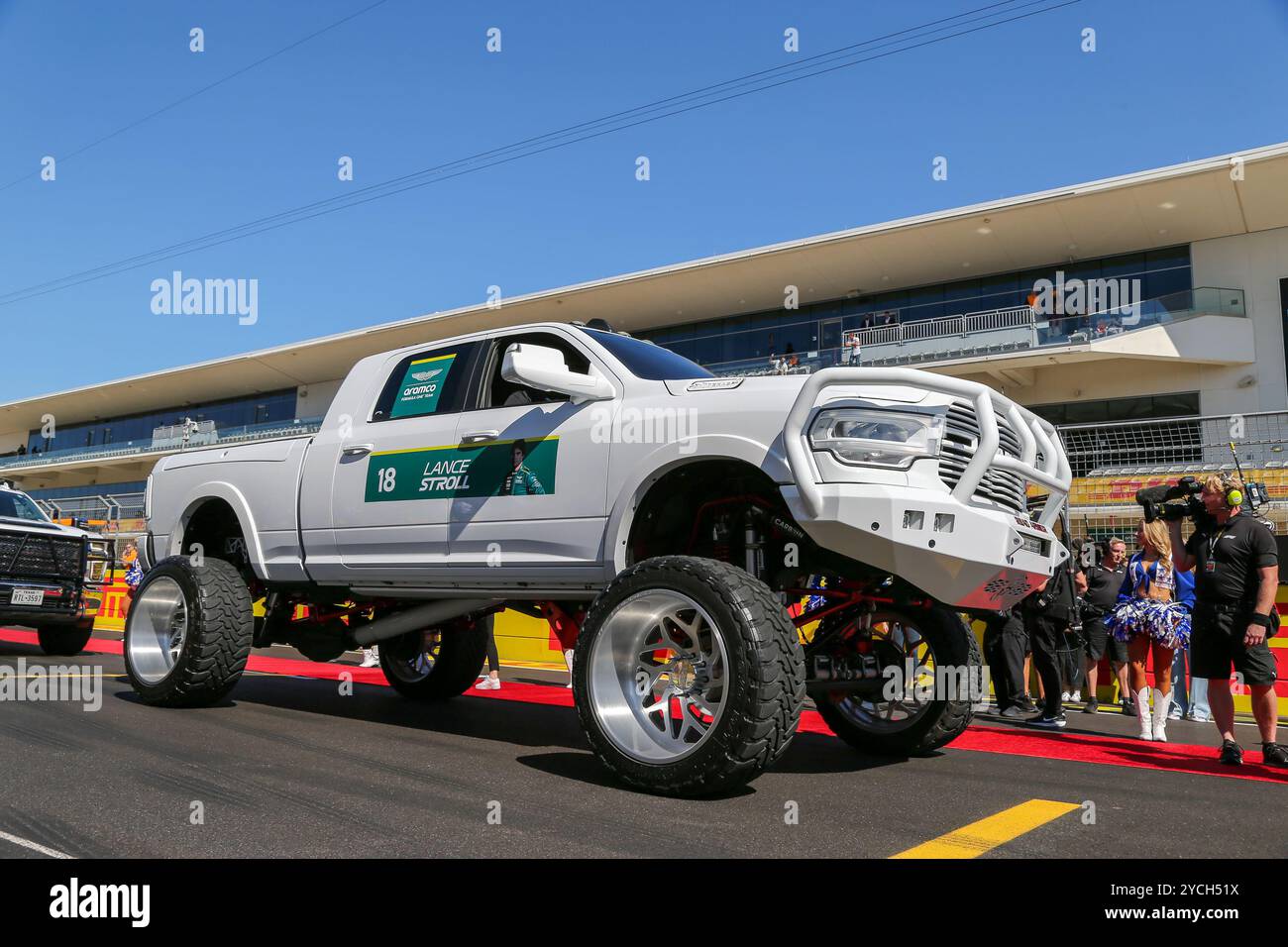 Austin, USA. Oktober 2024. Der Lance-Wagen für die Fahrer parade während des Formel 1-Grand Prix 2024 von Pirelli der Vereinigten Staaten. Quelle: Alessio Morgese/Alessio Morgese/Emage/Alamy Live News Stockfoto