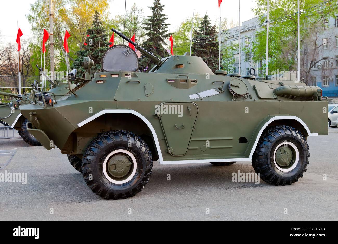 SAMARA, Russland - Mai 8: Aufklärung/Patrol Vehicle BRDM in der Ausstellung am 8. Mai 2011 in Samara, Russland. Stockfoto