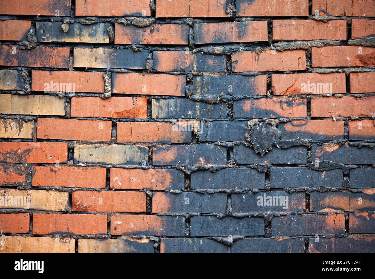 Alten roten Backsteinmauer als Hintergrund Stockfoto