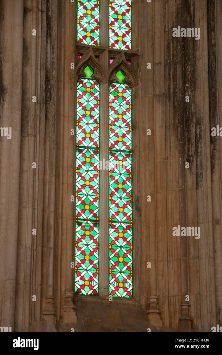 Bunte Fenster Stockfoto