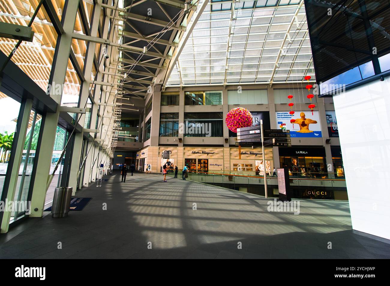 Einkaufszentrum Marina Bay Sands. Singapur Stockfoto