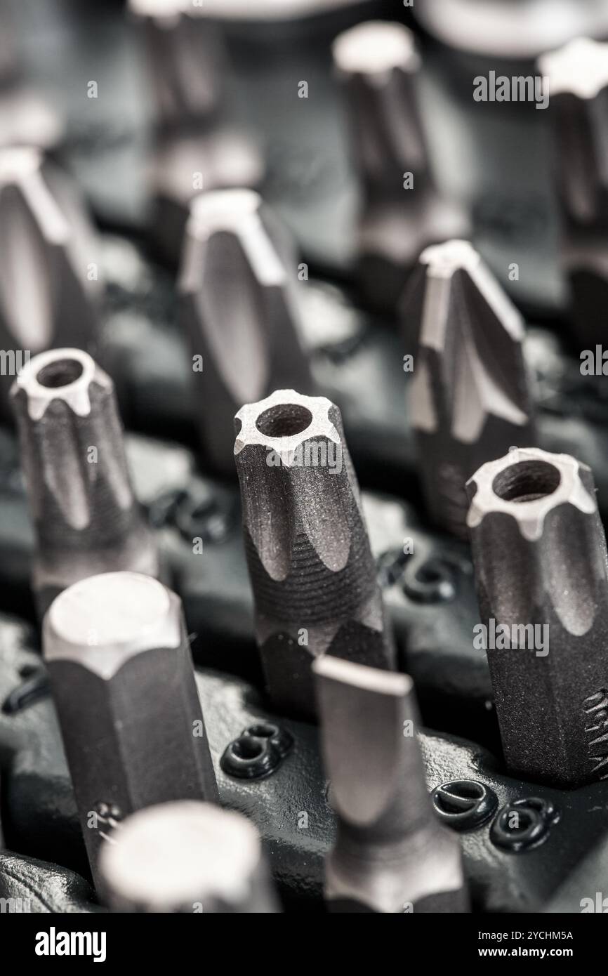 Box mit den Werkzeugen Stockfoto