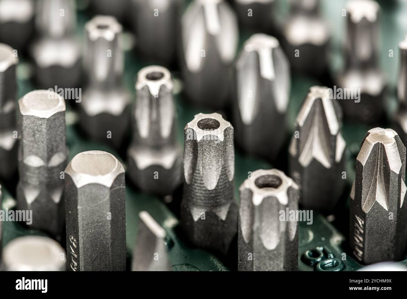 Box mit den Werkzeugen Stockfoto