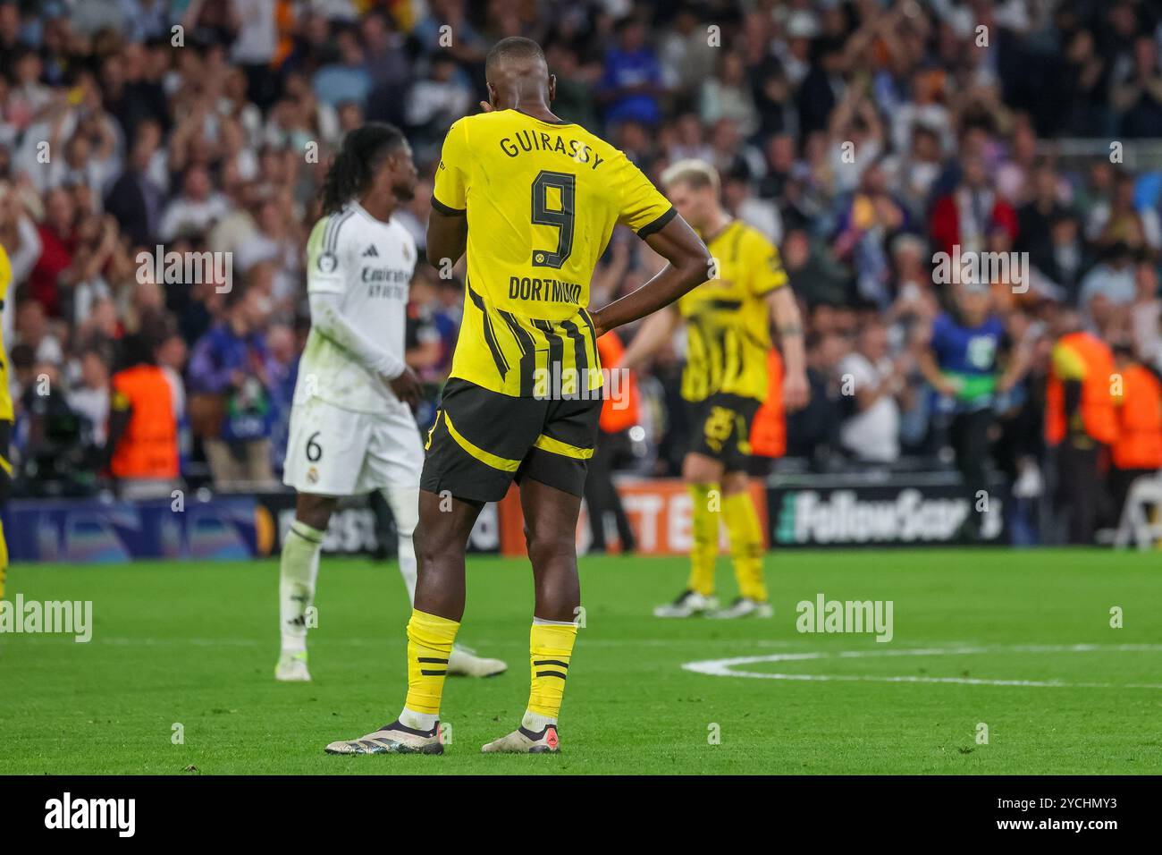 Serhou Guirassy (Borussia Dortmunf #9), ESP, Real Madrid gegen Borussia Dortmund, Fussball, Champions-League, 3. Spieltag, Saison 2024/2025, 22.10.2024 Foto: Eibner-Pressefoto/Jörg Niebergall Stockfoto