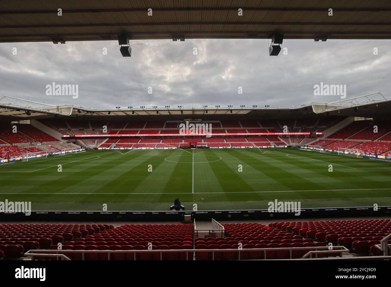 Eine allgemeine Ansicht des Riverside Stadium vor dem Sky Bet Championship Match Middlesbrough gegen Sheffield United im Riverside Stadium, Middlesbrough, Großbritannien, 23. Oktober 2024 (Foto: Alfie Cosgrove/News Images) Stockfoto