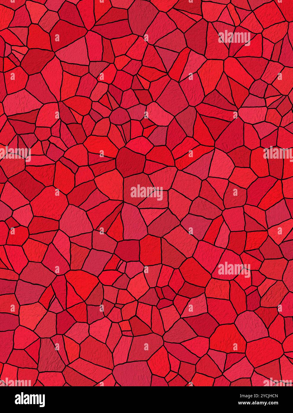 Roter Hintergrund aus Fliesenmosaik Stockfoto