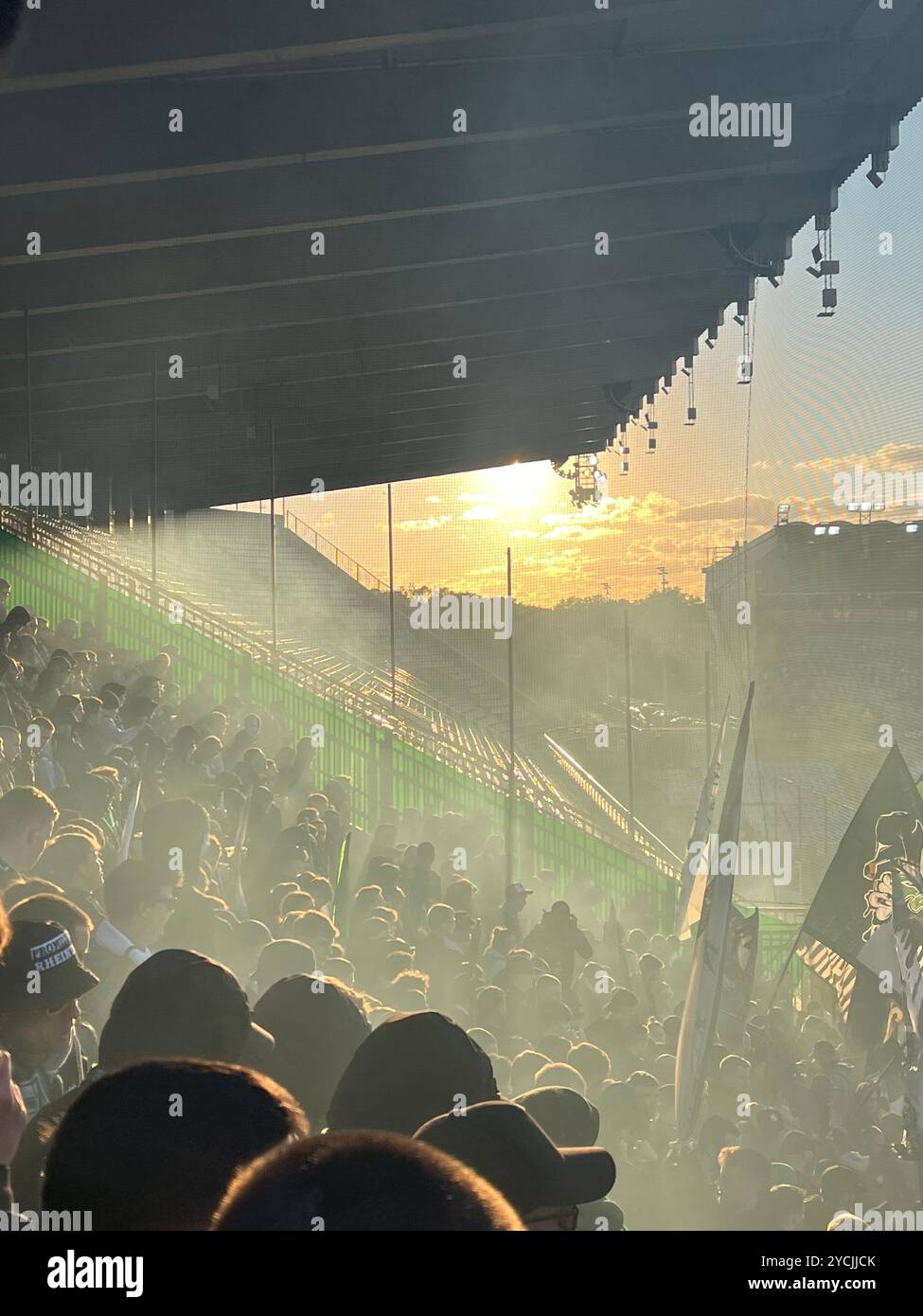 Auswärts Fans des FC St. Gallen in Brügge Stockfoto