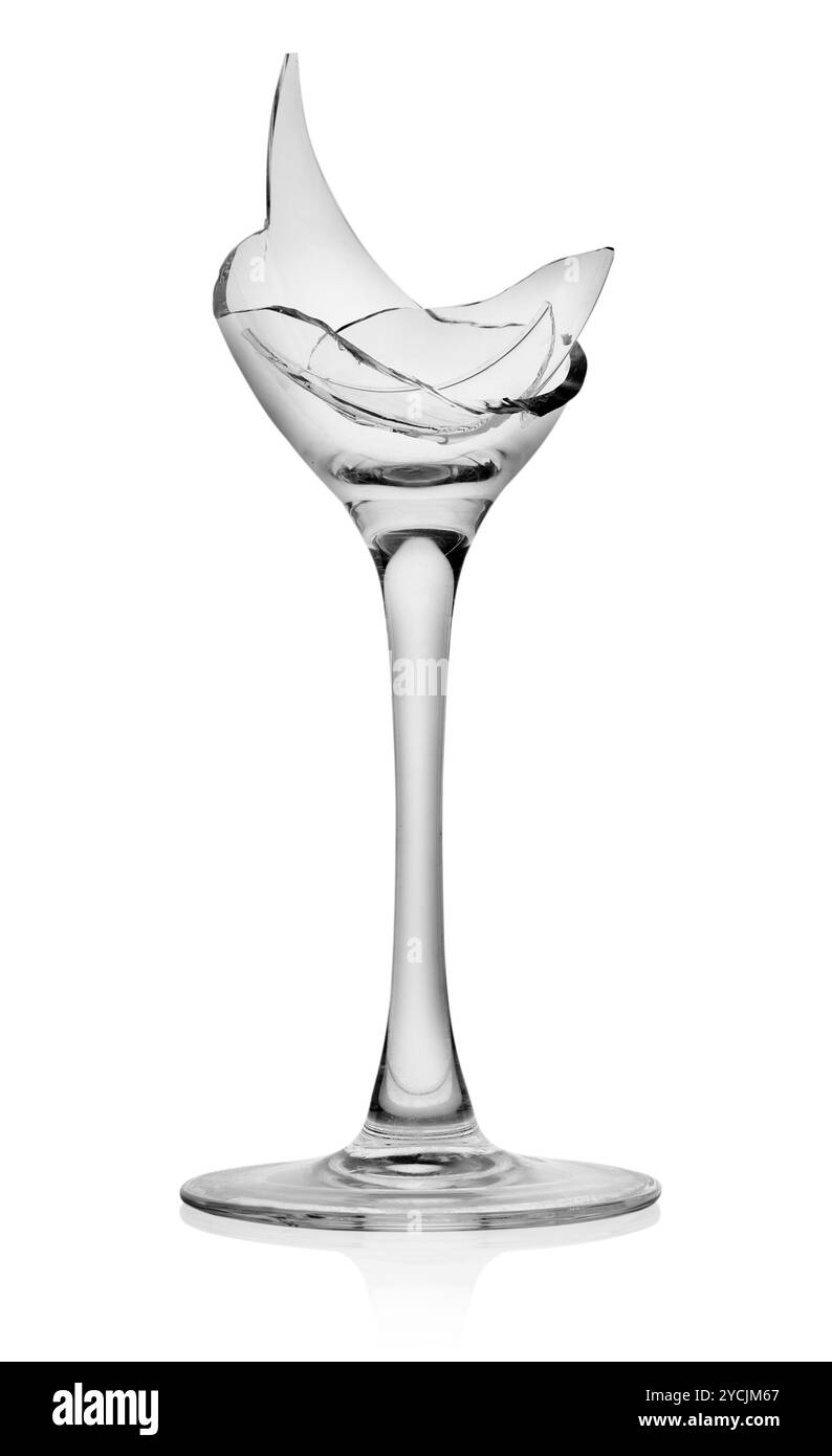 Zerbrochenes Glas Stockfoto