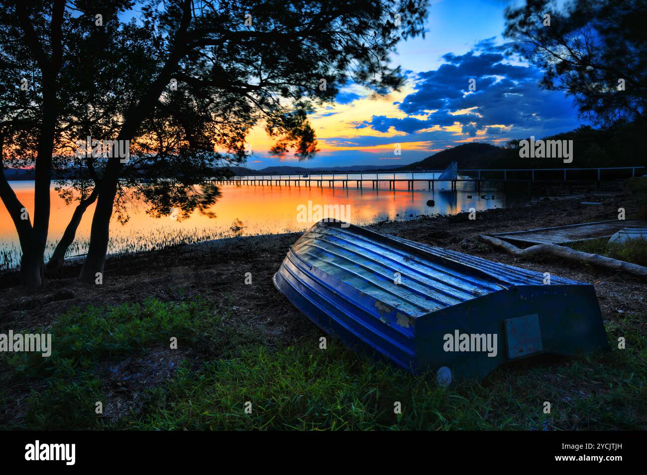 Schönen Sonnenuntergang Australien Stockfoto