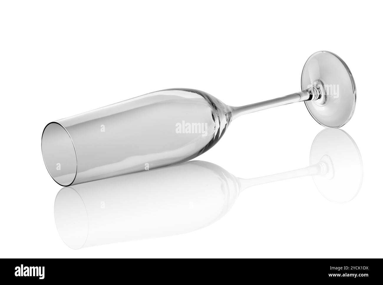 Leeres Glas Becher Stockfoto