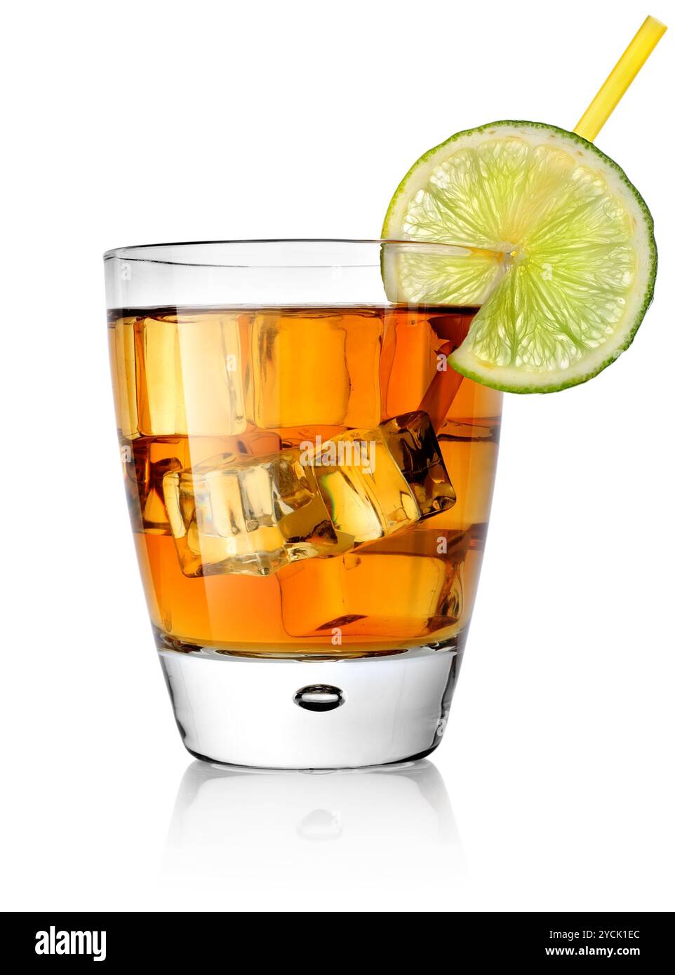 Cocktail und Kalk Stockfoto