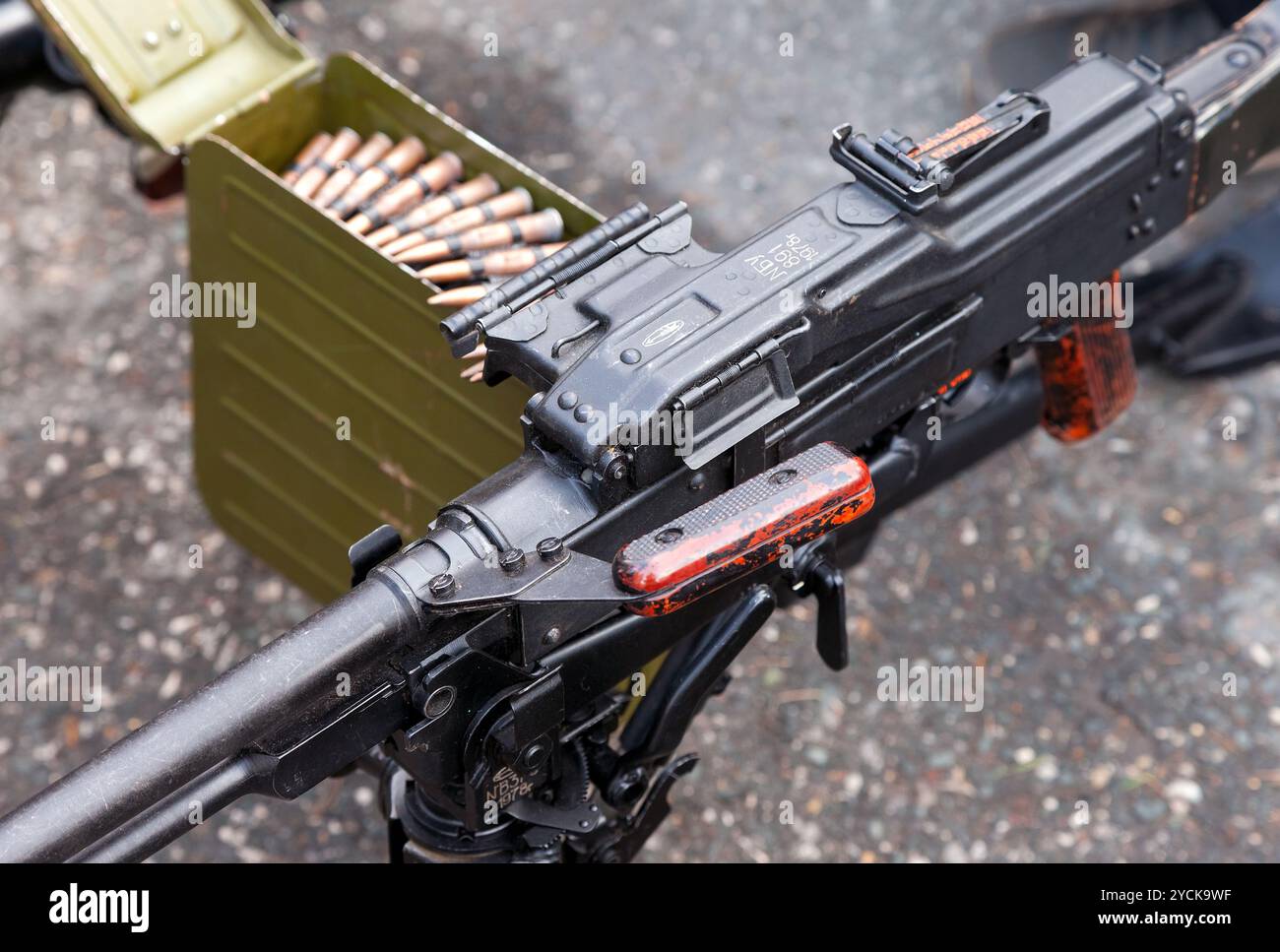 Allzweck-Maschinengewehr hautnah Stockfoto