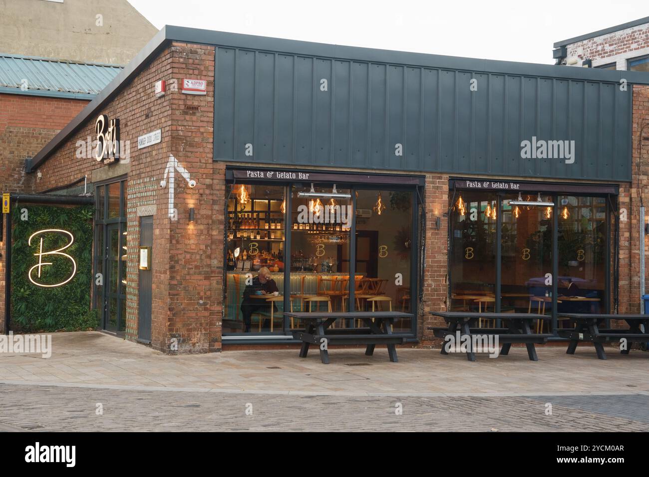 Bert's Pasta Bar, Humber St, Hull Waterside und Marina, East Yorkshire Stockfoto