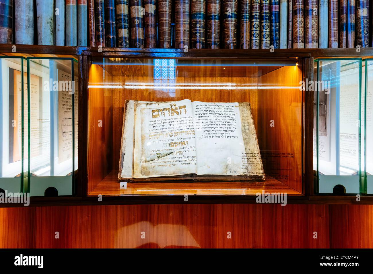 Sammlung Der Maisel Synagoge. Jüdische Stadt, Prag, Tschechische Republik, Europa Stockfoto