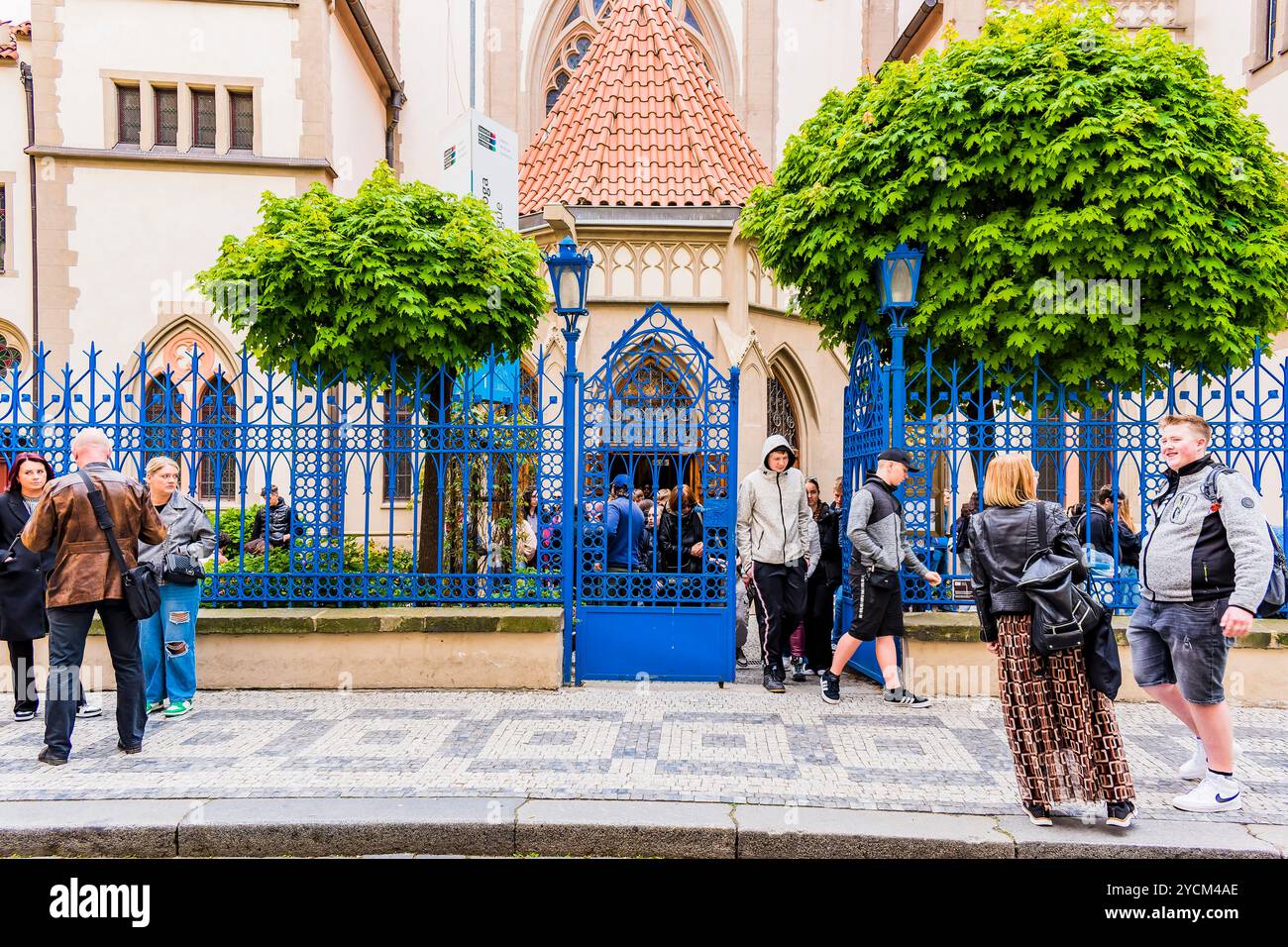 Äußere der Maisel-Synagoge. Gegründet 1592 als Privattempel vom Bürgermeister der Prager Jüdischen Stadt, Mordechai Maisel. Ursprünglich Aus Der Renaissance Stockfoto