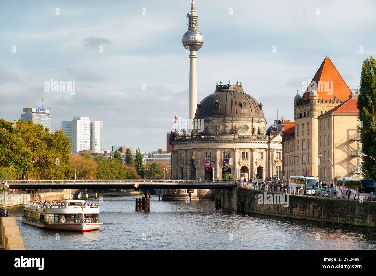 19. Oktober 2024: Bode-Museum auf Museumsinsel, UNESCO-Weltkulturerbe, Berlin Mitte, Deutschland. Stockfoto