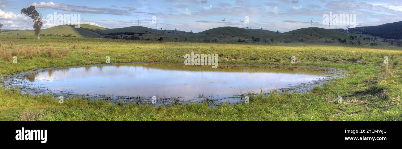 Ruhen Sie sich für die Seele am Wasserloch aus Stockfoto