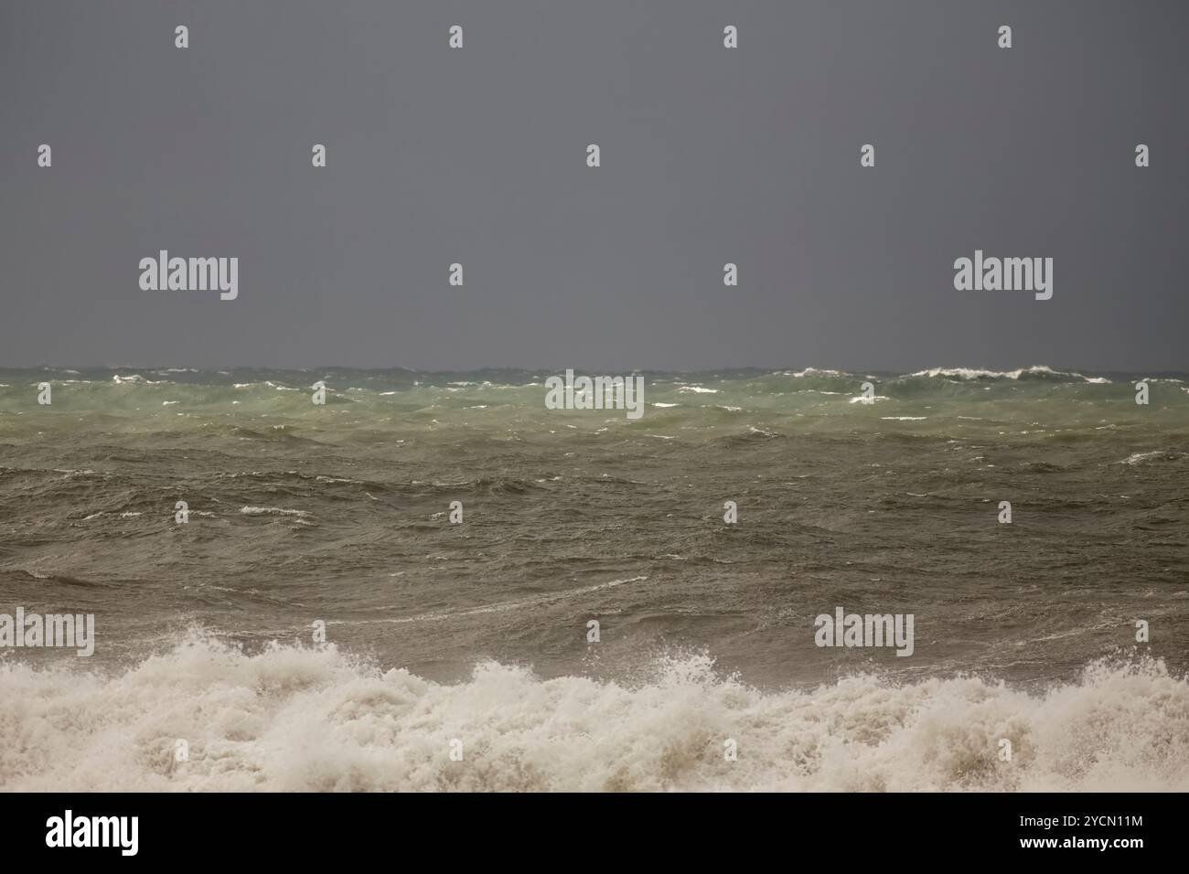 Typische nordportugiesische Meereslandschaft im Winter Stockfoto