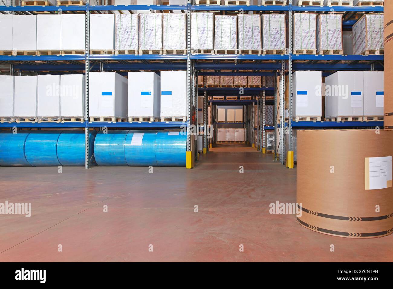 Lager-Regal-system Stockfoto