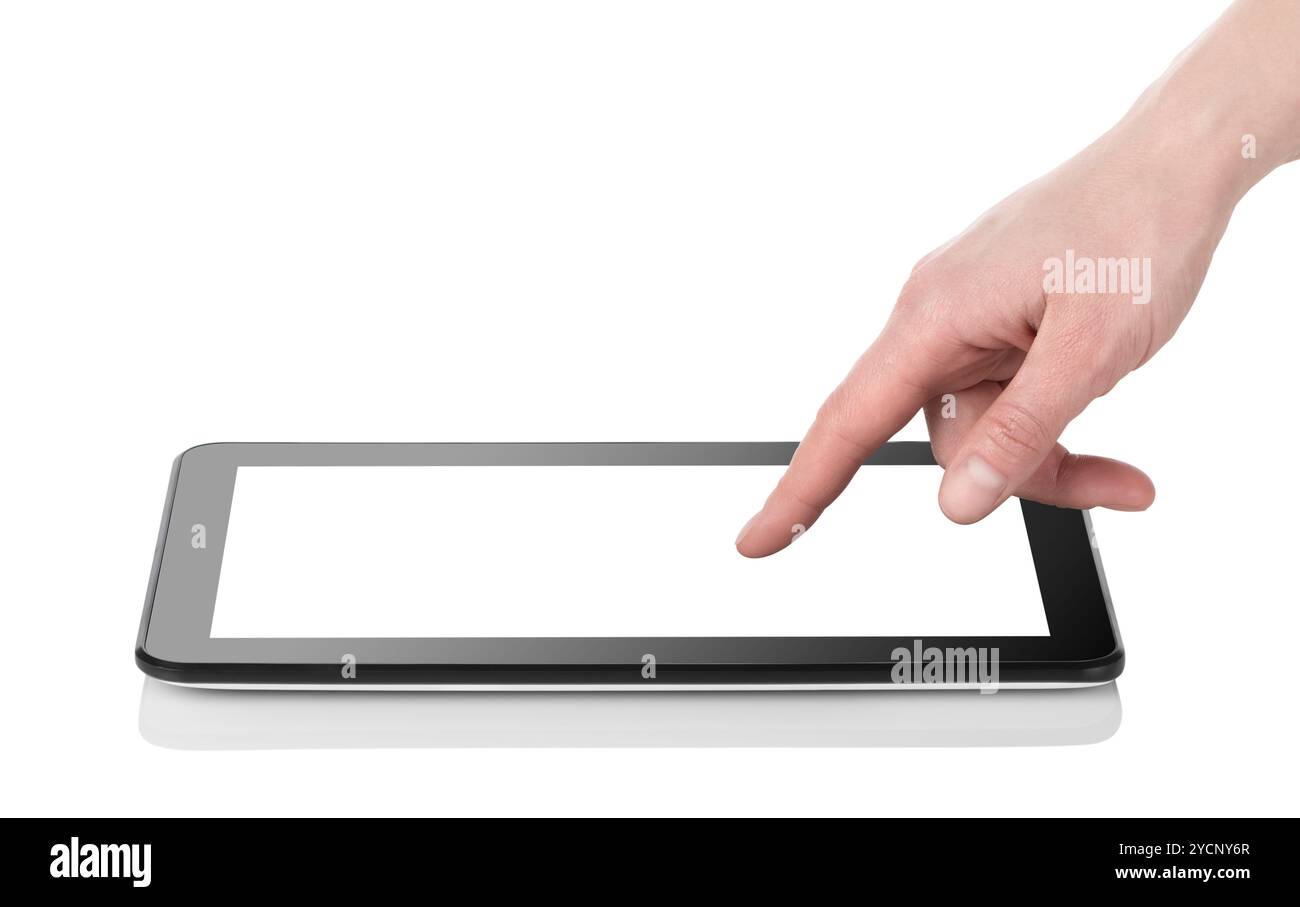 Schwarze tablet Stockfoto