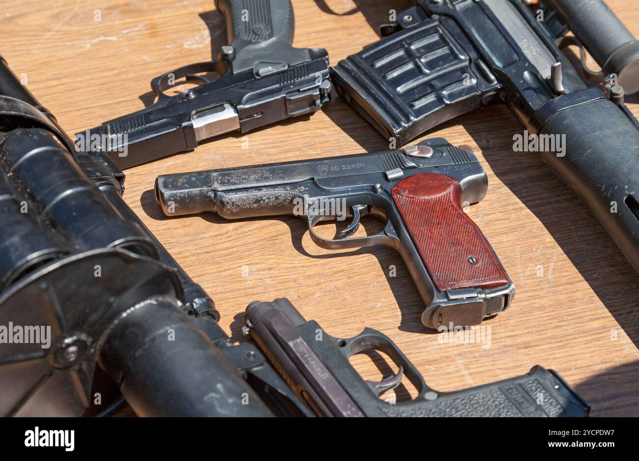Russische Waffen Stockfoto