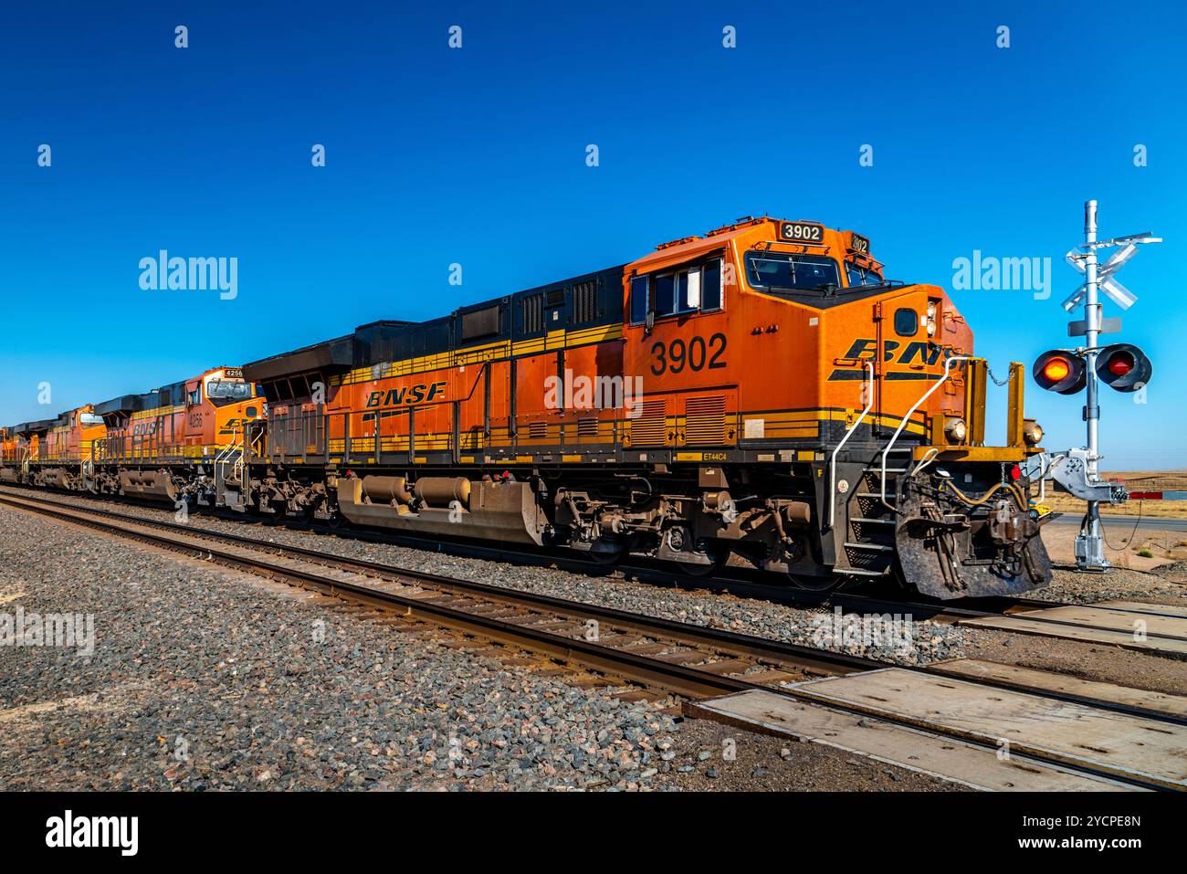 BNSF GÜTERZUG CORONA NEW MEXICO USA Stockfoto