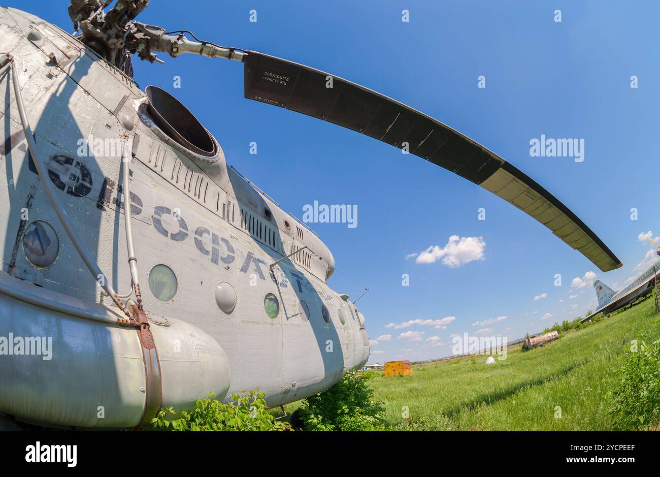 Der russische Schwertransporthubschrauber Mi-6 bei an Stockfoto