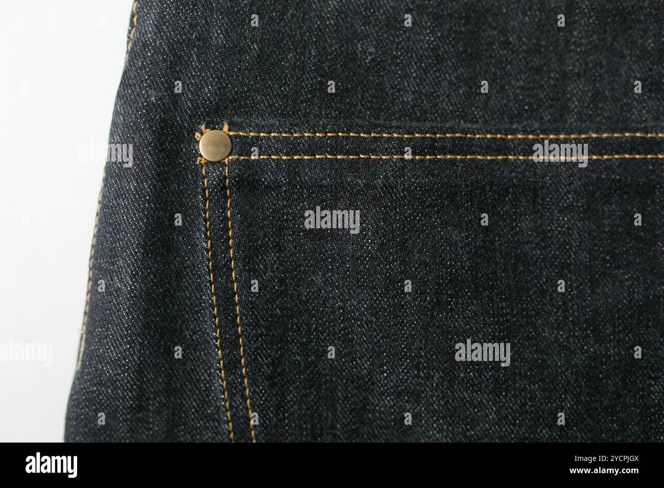 Selvedge Denim Jeans Nahaufnahmen Stockfoto